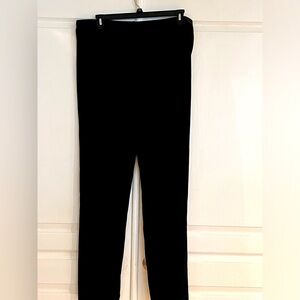Chico’s No Tummy Pant Size 3T 16/18 Tall Black Velvet Wide Leg NWT